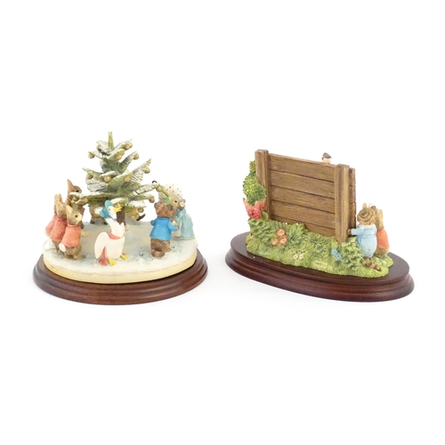 929 - Two Border Fine Arts Beatrix Potter models comprising Millennium special Tableau model no. 669814, a... 