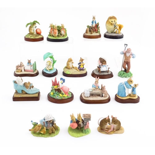 934 - A quantity of Border Fine Arts Beatrix Potter figures from Friends of Peter Rabbit Club, etc. to inc... 