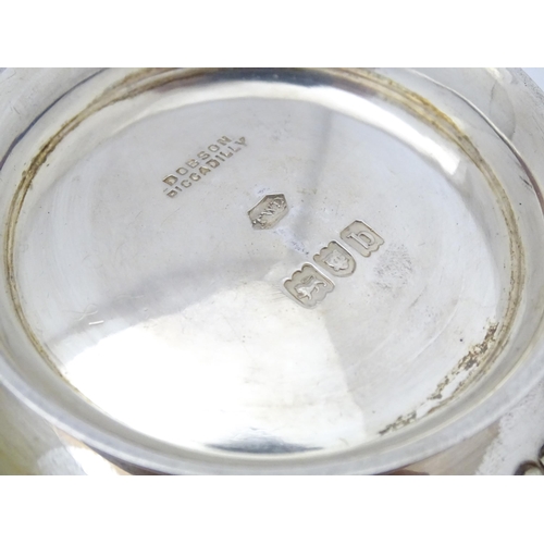 336 - A Victorian silver bowl with embossed decoration hallmarked London 1897, maker Dobson & Sons. Approx... 