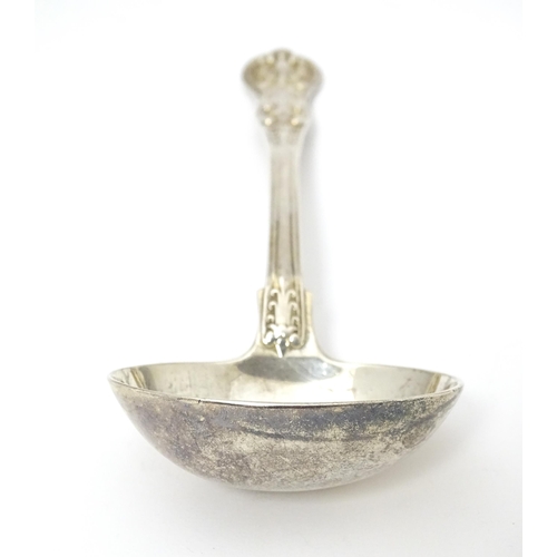 532 - A Victorian silver Kings pattern soup ladle, hallmarked London 1846, maker Elizabeth Eaton. Approx 7... 