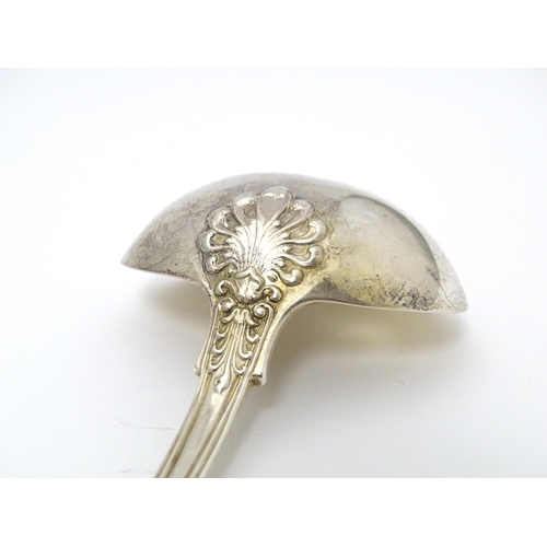 532 - A Victorian silver Kings pattern soup ladle, hallmarked London 1846, maker Elizabeth Eaton. Approx 7... 