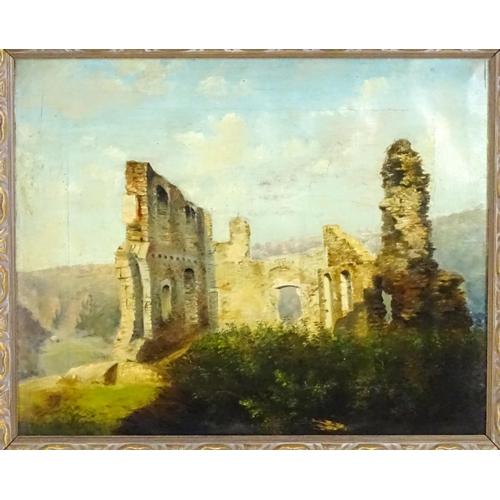 1588 - 19th century, Oil on canvas, Priory ruins. Approx. 13 3/4