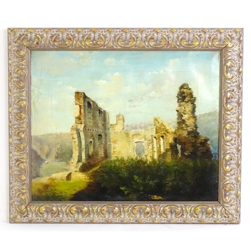 1588 - 19th century, Oil on canvas, Priory ruins. Approx. 13 3/4