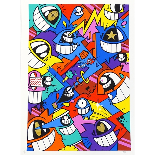 1807 - Jose Sabate / EL PEZ (b. 1976), Spanish School, Limited edition screen print, Happiness Everywhere. ... 