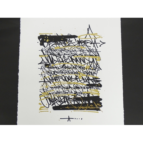 1809 - Bisco Smith, 21st century, Limited edition print on white paper, Untitled. Signed and numbered 23/75... 