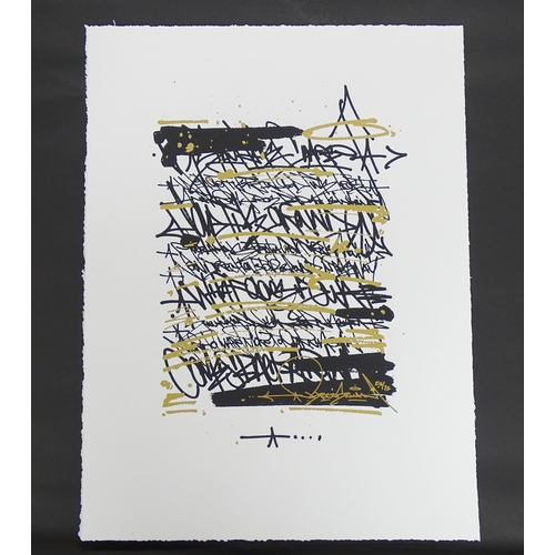 1809 - Bisco Smith, 21st century, Limited edition print on white paper, Untitled. Signed and numbered 23/75... 