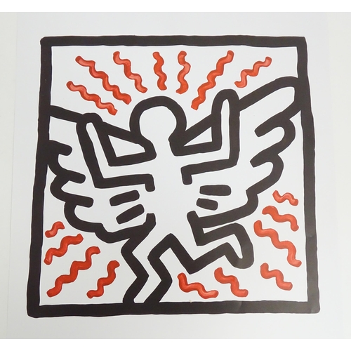 1815 - A 21st century Jean-Michel Basquiat / Keith Haring Exhibition Poster for Crossing Lines at the Natio... 