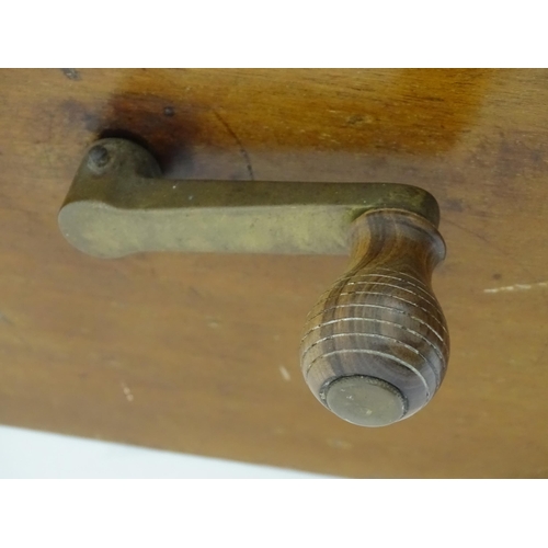 1306 - A mahogany cased clocking in clock by Gledhill - Brook Time Recorders Ltd Huddersfield and numbered ... 