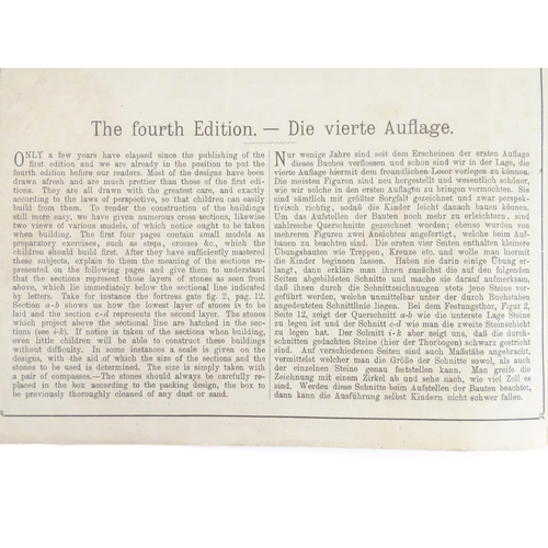 839 - Toys: A 19thC boxed set of Richter's Anchor Box containing stone building blocks with original bookl... 