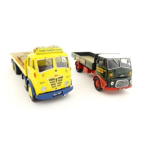 850 - Toys: Three Corgi Toys die cast scale model vehicles comprising Foden FG 8 Wheel Platform Lorry Blue... 