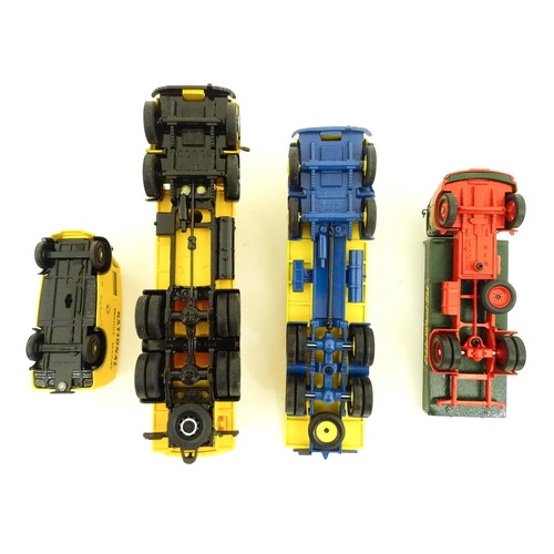 850 - Toys: Three Corgi Toys die cast scale model vehicles comprising Foden FG 8 Wheel Platform Lorry Blue... 