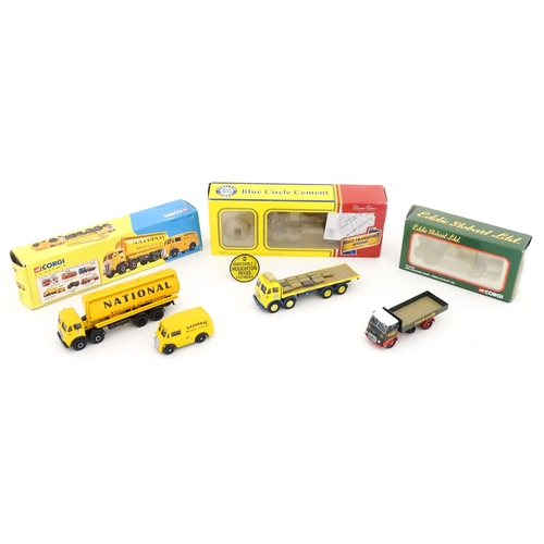 850 - Toys: Three Corgi Toys die cast scale model vehicles comprising Foden FG 8 Wheel Platform Lorry Blue... 