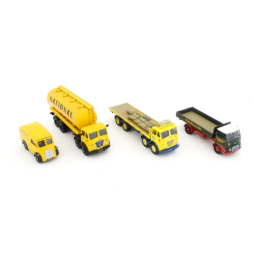 850 - Toys: Three Corgi Toys die cast scale model vehicles comprising Foden FG 8 Wheel Platform Lorry Blue... 