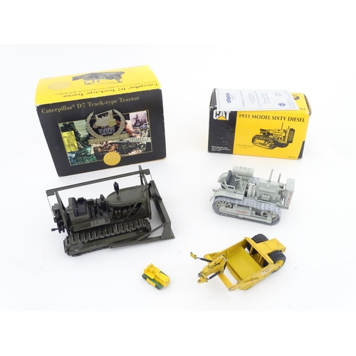 852 - Toys: Two Caterpillar CAT die cast scale model vehicles comprising a 1931 Model Sixty Diesel, boxed ... 