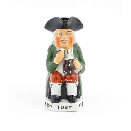 1088 - A 20thC advertising Toby / character jug for Hoare & Co. Ale & Stout by by Hancock and Corfield Ltd ... 