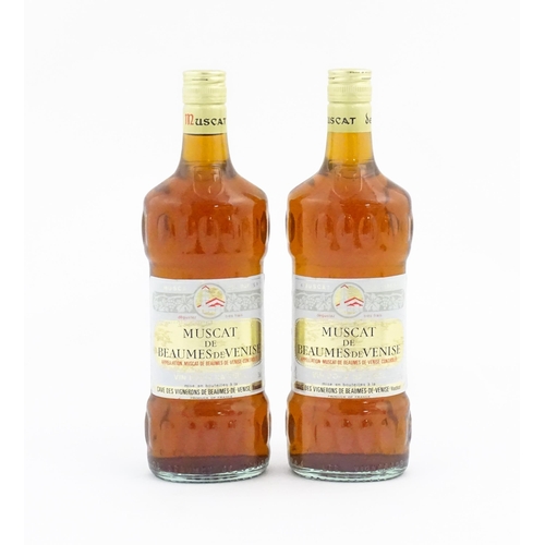 1099 - Two bottles of Cave des Vignerons, Beaumes de Venise muscat dessert wine, 75cl (2)