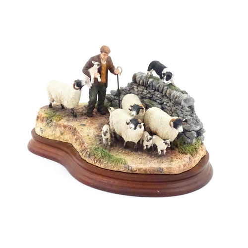 901 - A Border Fine Arts limited edition model Off the Fell by Hans Kendrick, model no. B1040. Limited edi... 