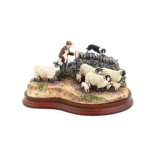 901 - A Border Fine Arts limited edition model Off the Fell by Hans Kendrick, model no. B1040. Limited edi... 