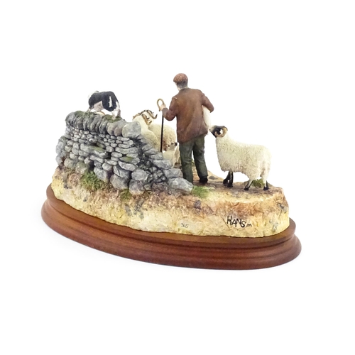 901 - A Border Fine Arts limited edition model Off the Fell by Hans Kendrick, model no. B1040. Limited edi... 