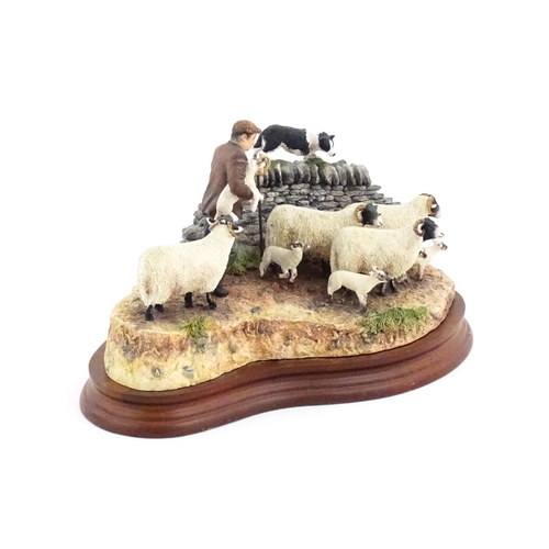 901 - A Border Fine Arts limited edition model Off the Fell by Hans Kendrick, model no. B1040. Limited edi... 