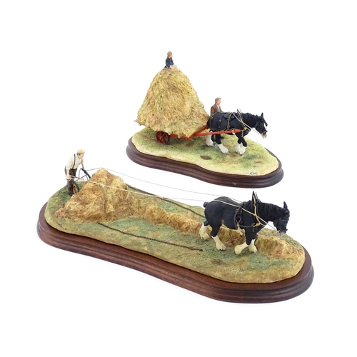 903 - Two Border Fine Arts limited edition models by Ray Ayres, comprising Clean Sweep model no. B0591A, l... 