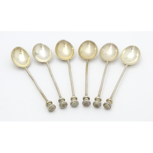 538 - Six silver seal top spoons hallmarked Birmingham 1924, maker Alexander Clark & Co. Ltd. Approx. 3 3/... 