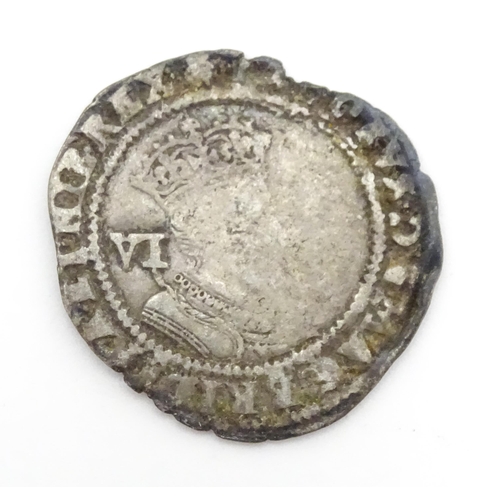 782 - Coins: Two hammered silver coins, comprising a James I coin and a Mary I coin (2)