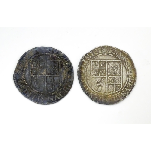 783 - Coins: Four hammered silver coins to include James I and Charles I examples (4)