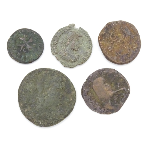 784A - Coins: A quantity of assorted coins various examples to include a British Ionian Islands 1 Lepton 18... 