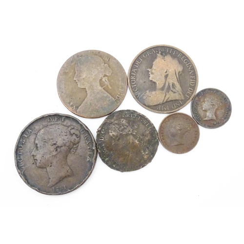 787 - Coins: Assorted 19thC coins to include George IV, William IV and Victorian examples. (17)