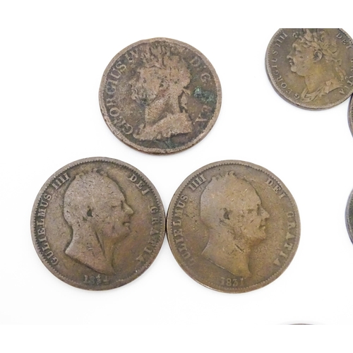 787 - Coins: Assorted 19thC coins to include George IV, William IV and Victorian examples. (17)