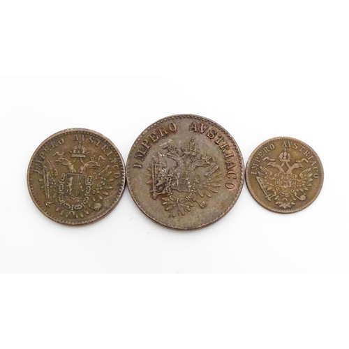 788A - Coins: A quantity of assorted coins examples to include Prussian, German, Austrian, Austro-Hungarian... 