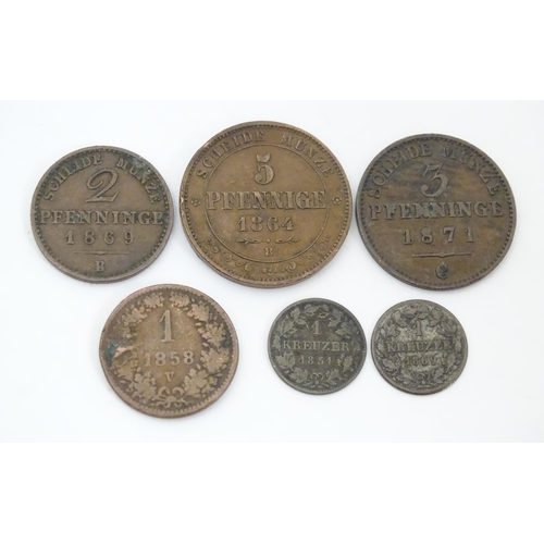 788A - Coins: A quantity of assorted coins examples to include Prussian, German, Austrian, Austro-Hungarian... 