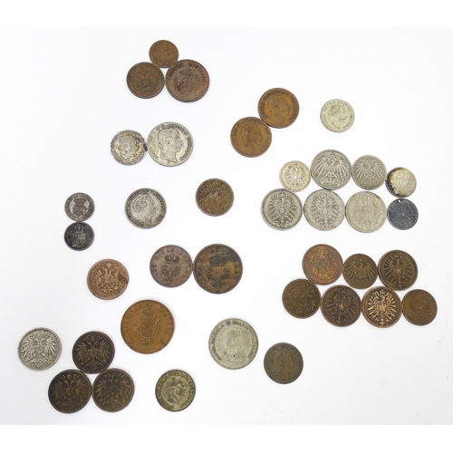 788A - Coins: A quantity of assorted coins examples to include Prussian, German, Austrian, Austro-Hungarian... 