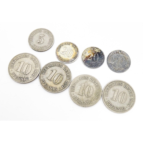 788A - Coins: A quantity of assorted coins examples to include Prussian, German, Austrian, Austro-Hungarian... 