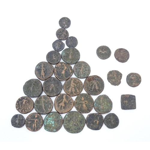 788B - Coins: A quantity of old coins to include examples from the Kushan Empire, etc. (29)