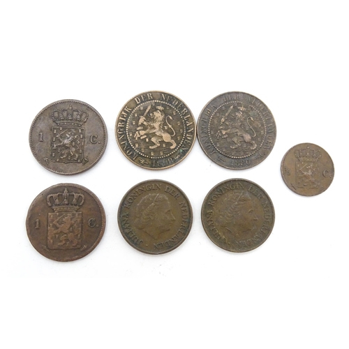 792 - Coins: A quantity of assorted coins from The Netherlands to include some silver examples (25)