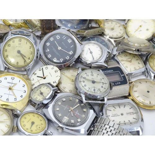 774A - A large quantity of assorted wrist watch cases, bracelets, straps, etc.