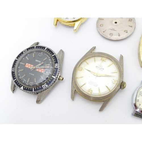 774A - A large quantity of assorted wrist watch cases, bracelets, straps, etc.