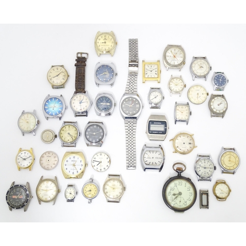 774A - A large quantity of assorted wrist watch cases, bracelets, straps, etc.