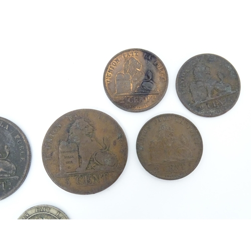 790 - Coins: A quantity of assorted Continental coins to include examples from Belgium, Denmark, Sweden, G... 