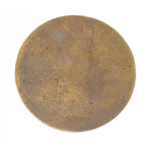 796 - Militaria, WWI / WW1 / World War One / First World War : a bronze 'death penny' death plaque to Haro... 