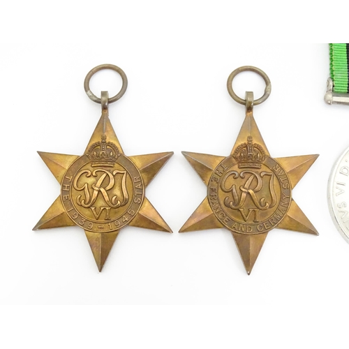 805 - Militaria , WWII / WW2 / World War Two / Second World War : a group of four campaign medals, compris... 