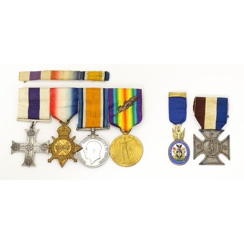 806 - Militaria , WWI / WW1 / World War One / First World War : a gallantry and campaign medal group to Ma... 