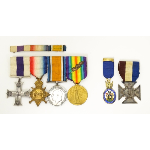 806 - Militaria , WWI / WW1 / World War One / First World War : a gallantry and campaign medal group to Ma... 