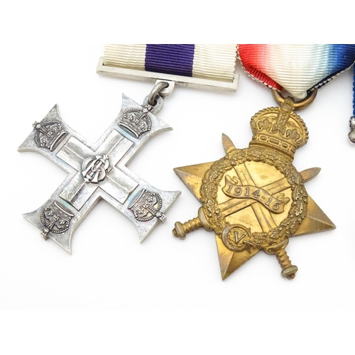 806 - Militaria , WWI / WW1 / World War One / First World War : a gallantry and campaign medal group to Ma... 