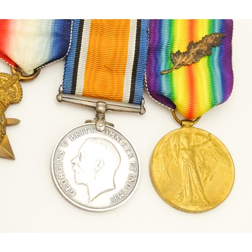 806 - Militaria , WWI / WW1 / World War One / First World War : a gallantry and campaign medal group to Ma... 