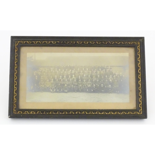 816 - Militaria , WWI / WW1 / World War One / First World War : a Infantry company intake photograph, inde... 