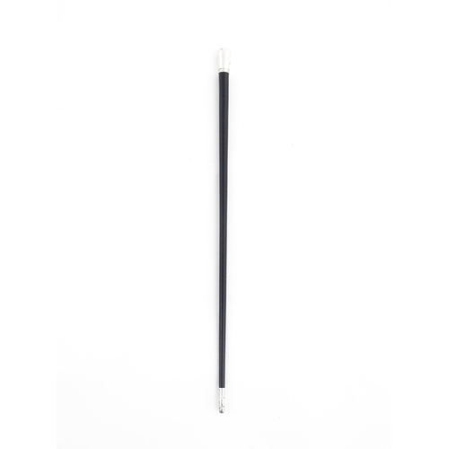 1148 - An early to mid 20thC conductor's baton, of tapering form with ebonised finish and capped with silve... 