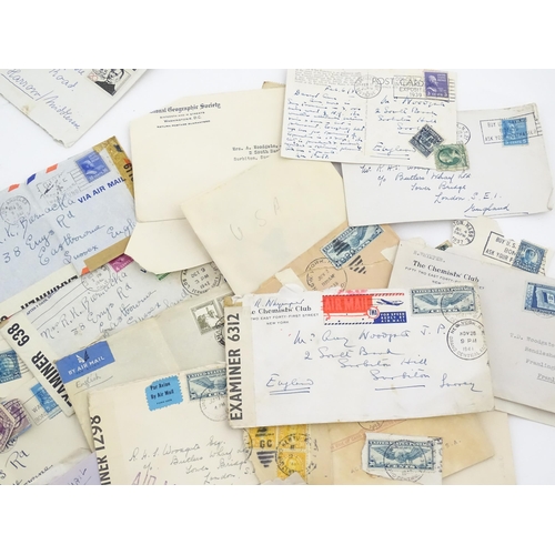 1195 - A large quantity of 19thC and later postage stamps and albums, to include two Penny Black stamps, on... 